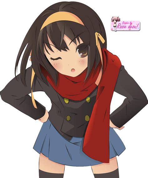 Render Haruhi Suzumiya 1 By Rosiee Chan On Deviantart