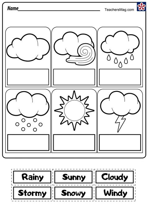 Free Printable Weather Worksheets For Preschoolers