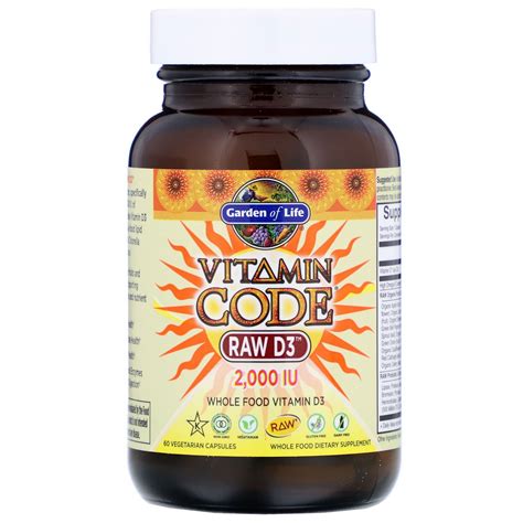 Potentially lowers risk for acquiring heart problems now foods' vitamin d3 is the pill form of cholecalciferol. Comprar Vitamin Code - Raw D3- 2.000 IU (60 Vegetarian ...
