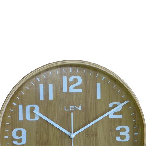 Leni 40cm Bamboo Wood Wall Clock Bunnings Australia