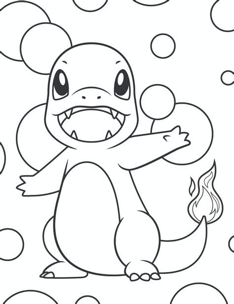 Desenhos De Pokemon Charmander 2 Para Colorir E Imprimir