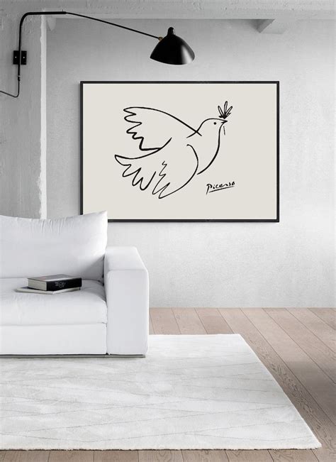 Picasso Dove Print Picasso Bird Poster Pablo Picasso Art Etsy