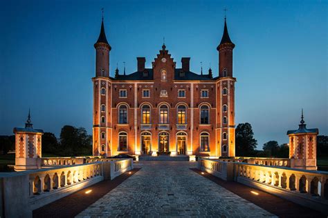 Olsene Castle Zulte Belgium Built In 1854 Restored To Its Former