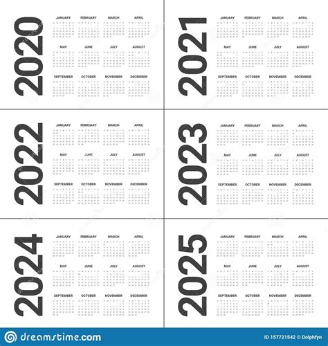 2021 2023 Five Year Planner Example Calendar Printable