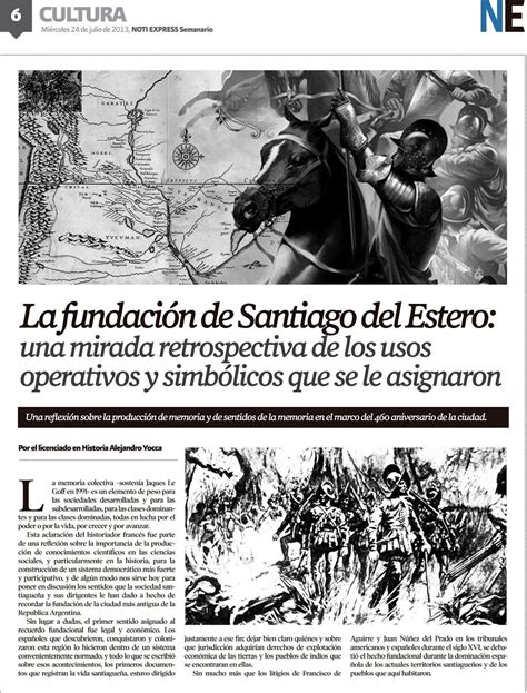 Santiago Del Estero Argentina Notas Sobre Su Historia Reflexion