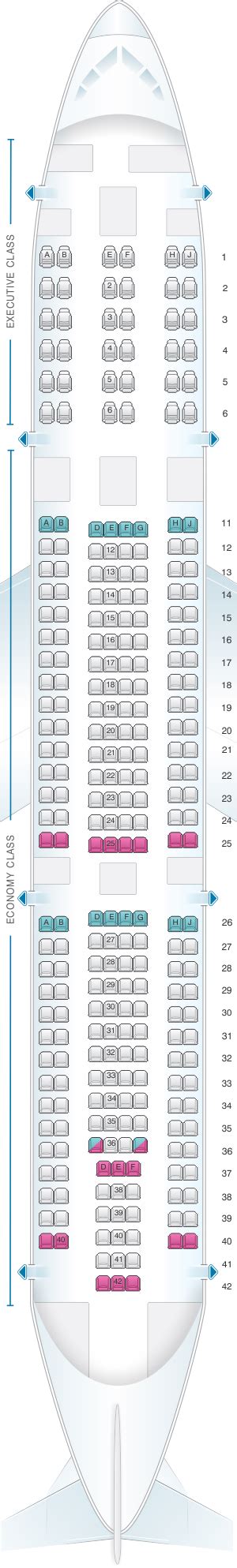 Seat Map Tap Air Portugal Airbus A340 Seatmaestro