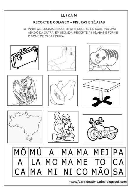 Atividades Familia Silabica M
