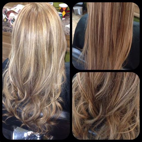 Maybe you would like to learn more about one of these? Caramel base with blonde chunky highlights | Hair ...
