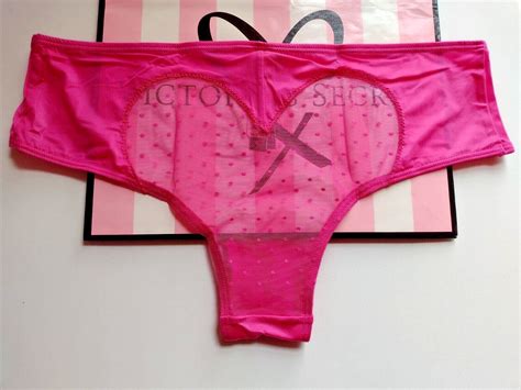 Victoria S Secret Very Sexy Pink Cheeky Panty S M L Mesh Heart Back Soft Vs Nwt Ebay