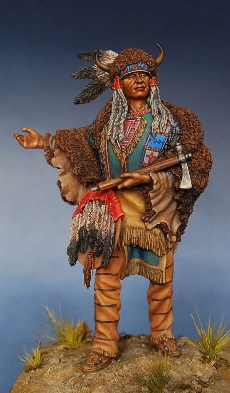 The tribe was allies to the french during the french and indian war. Indian chief by KonstantinPinaev · Putty&Paint