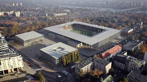 Polonia Warszawa - nowy stadion, hala sportowa i centrum sportu od JSK