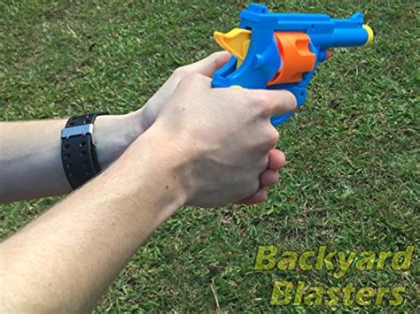 Backyard Blasters Realistic 11 Scale 45 Acp Revolver Prop Rubber Bullet Pistol Toy Gun