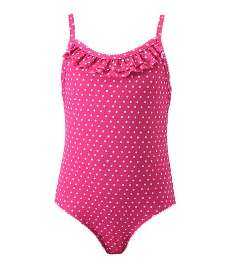 Maillot de bain fille 1 pièce à pois PETUNIA/MARSHMALLO | Petit Bateau