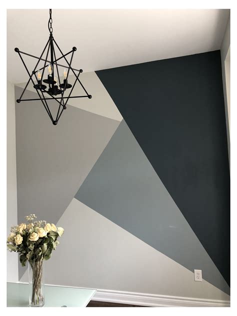 Pin By Halle On Home Decor In 2021 Geometric Wall Paint Grey