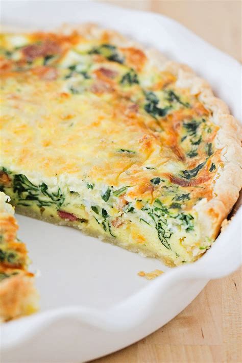 Spinach And Bacon Quiche The Baker Upstairs