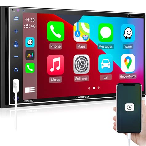 Buy Double Din Car Stereo Apple Carplay Absoso Inch Hd Full Touch Car Audio Receiver