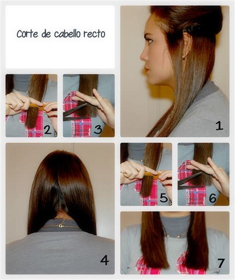 Si ves que no tienes tiempo para cortarte el cabello en una peluquería o ves que es muy costoso, puedes hacerte un cambio de look tú misma en casa con unos simples trucos. Como cortar el pelo recto de mujer - Cortes de pelo con ...