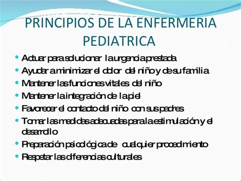 roles principios y funciones de la enfermerÍa pediÁtrica