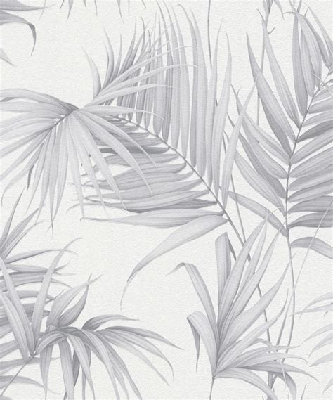 Palm Leaf By Albany Grey Wallpaper Wallpaper Direct
