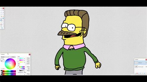 How To Draw Ned Flanders Youtube