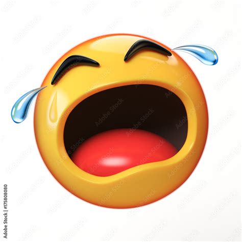 Emoji Loudly Crying Face 3d Model Ubicaciondepersonascdmxgobmx