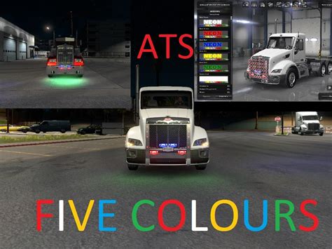 Ats Neon Five Colors Ats Mods American Truck Simulator Mods