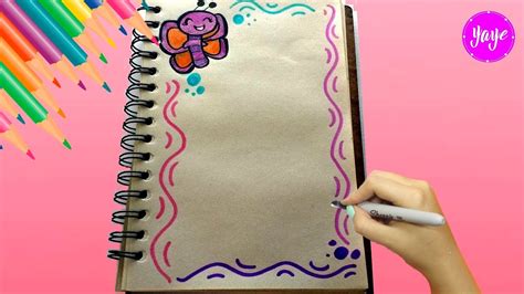 Idea Hermosa Para Marcar Cuadernos C Mo Dibujar M Rgenes Dibujos