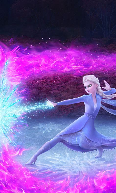 Download Elsa In Frozen 2 Disney Movie 2019 1280x2120 Wallpaper B2b