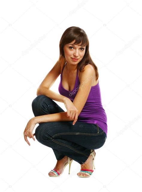 Sexy Brunette In Jeans Stock Photo Mettus 3351179