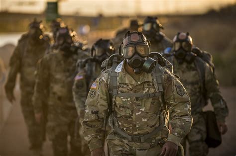 Dvids News Csm Huddle Marches Onward Wearing Gas Masks Carrying