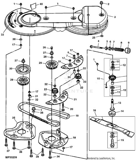 John Deere Lt180 Deck Belt Diagram