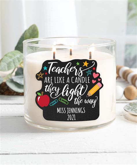 Teacher Appreciation Candle Wraps Artofit