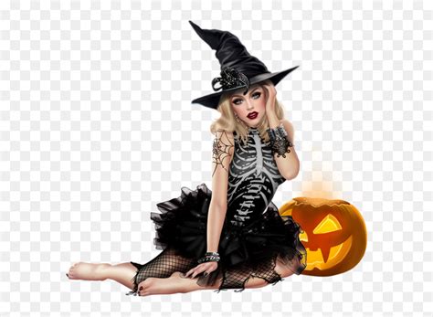 Witch Png - Sexy Witch Halloween Animated Gif, Transparent Png - vhv