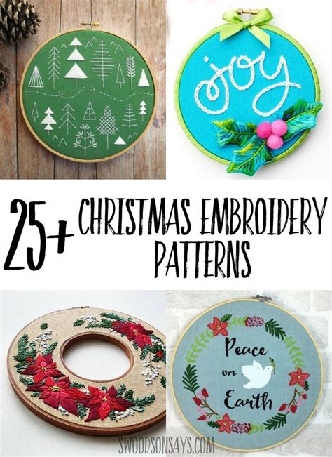 25 Christmas Hand Embroidery Patterns Swoodson Says Christmas Hand