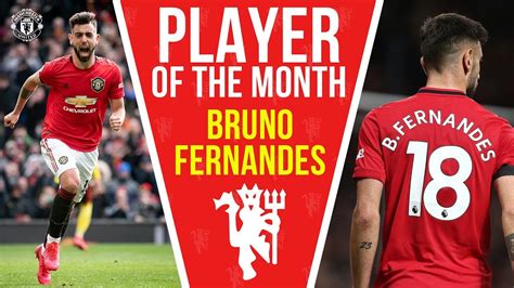 Bruno Fernandes Player Of The Month Manchester United
