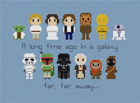 This Pattern Features Star Wars Characters Yoda Luke Leia Han