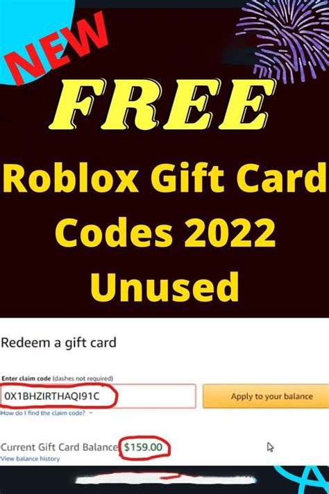 Free Unused Roblox Gift Card Codes Roblox Gift Card Codes 2022