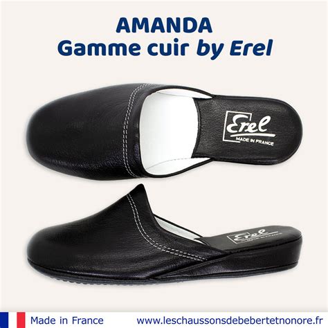 Amanda Mules En Cuir Pour Femme By Erel Made In France Les
