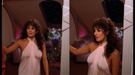 Marina Sirtis Counselor Deanna Troi Star Trek Tits Big Boobs