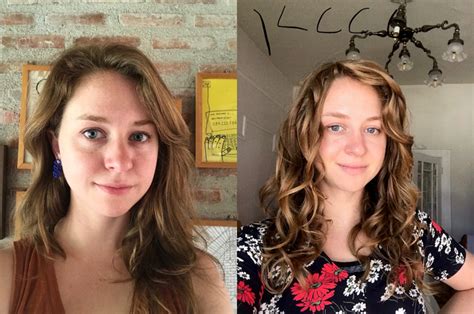 By cutting her hair dry, he could see how much her hair would shrink after washed and then air dried. 2 Week Progress for Wavy Hair (with in between pictures ...