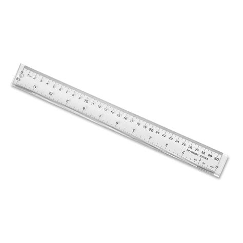 The inch is usually the universal unit of measurement in the united states, and is widely used in the united kingdom, and canada, despite the introduction of metric to. Plastic Ruler 12" CM & Inches Clear - Product Details
