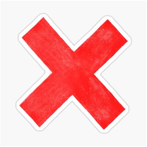X Sticker For Sale By Themaker Redbubble