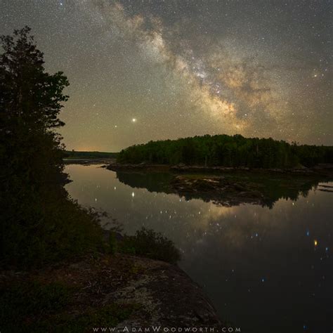Milky Way On The Coast Of Maine The Milky Way Jupiter An Flickr
