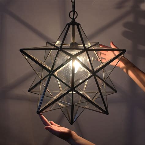 12 Inch Moravian Star Pendant Light Ceiling Hanging Drop Lighting