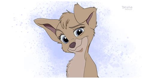 Angel From Lady And The Tramp Redraw By Destiaart On Deviantart