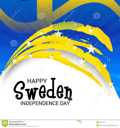Sweden Independence Day Stock Illustration Illustration Of Cover