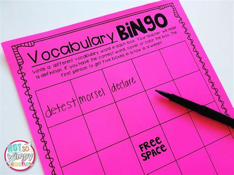 10 Games To Play With Any Vocabulary Words Not So Wimpy Teacher