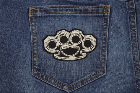 Brass Knuckles Patch Novelty Patches Thecheapplace