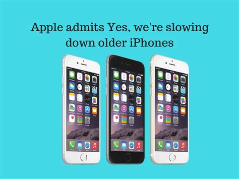 Apple Admits Yes Were Slowing Down Older Iphones Techcresendo