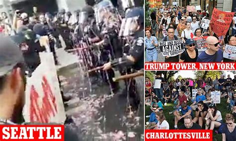 Thousands Protest Across America After Charlottesville Daily Mail Online